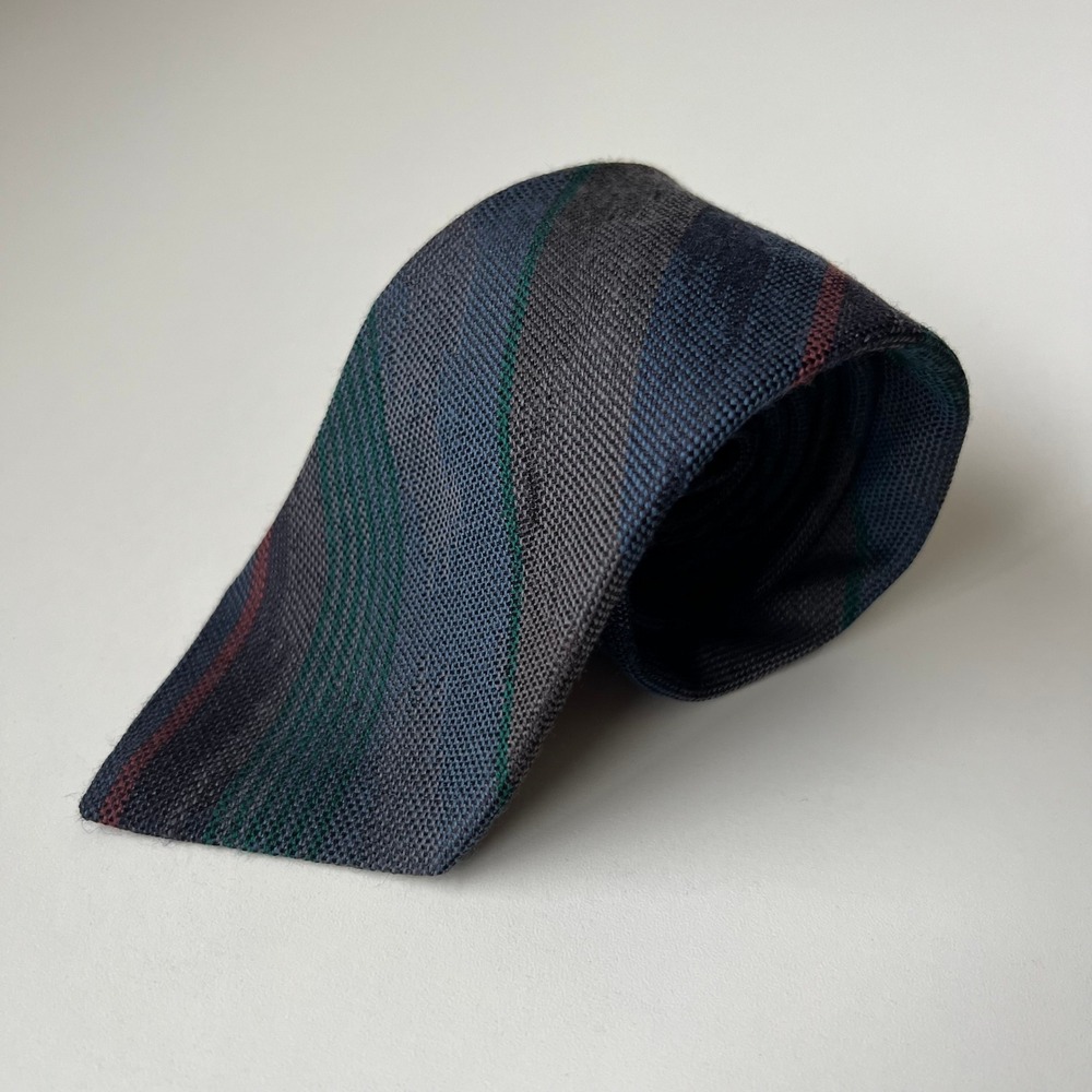 Colours by Alexander Julian Abstract Striped Neck Tie Vintage Blue Green Gray